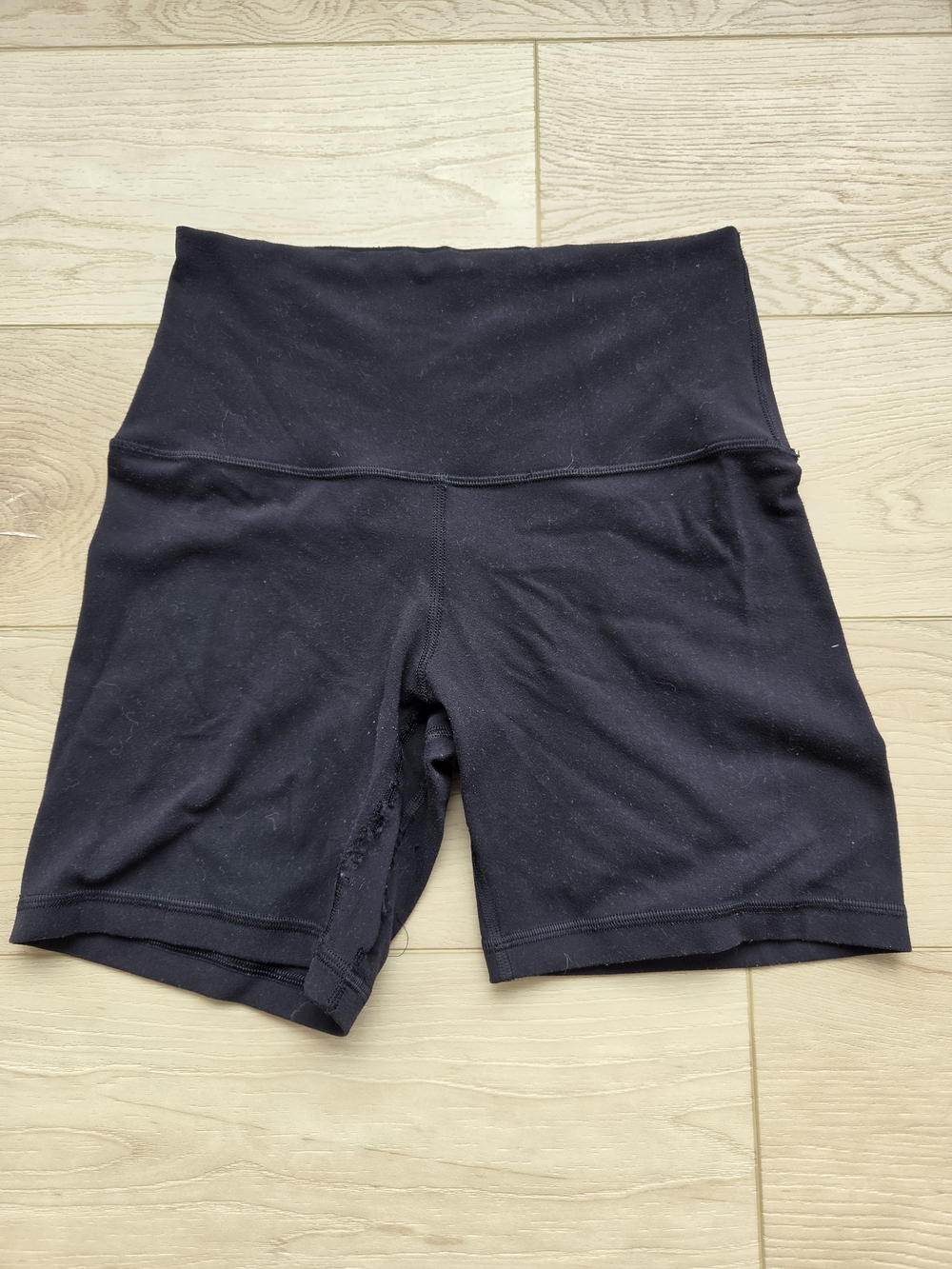 Women's Black High-rise Bike Shorts